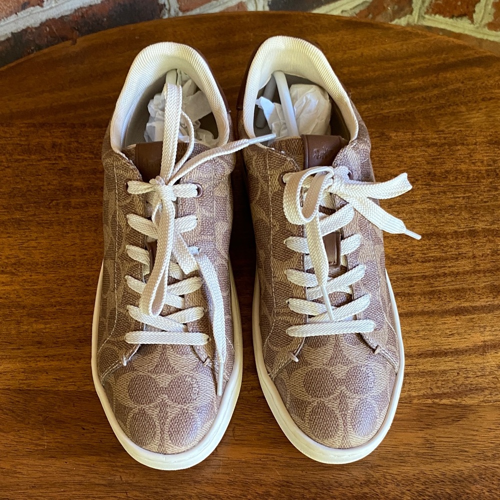 Coach Lowline coated canvas sneakers, NWT, size 8 - Picture 2 of 6